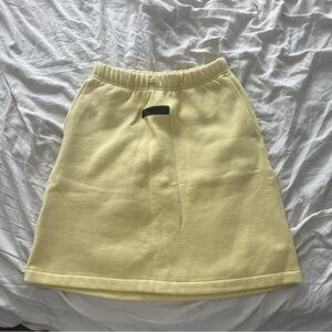 Essentials Soft Yellow A-Line Skirt